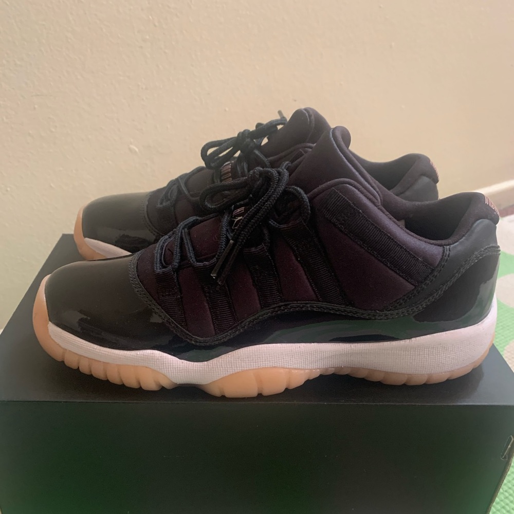 Jordan 11 Retro Low Black and Bleached Coral